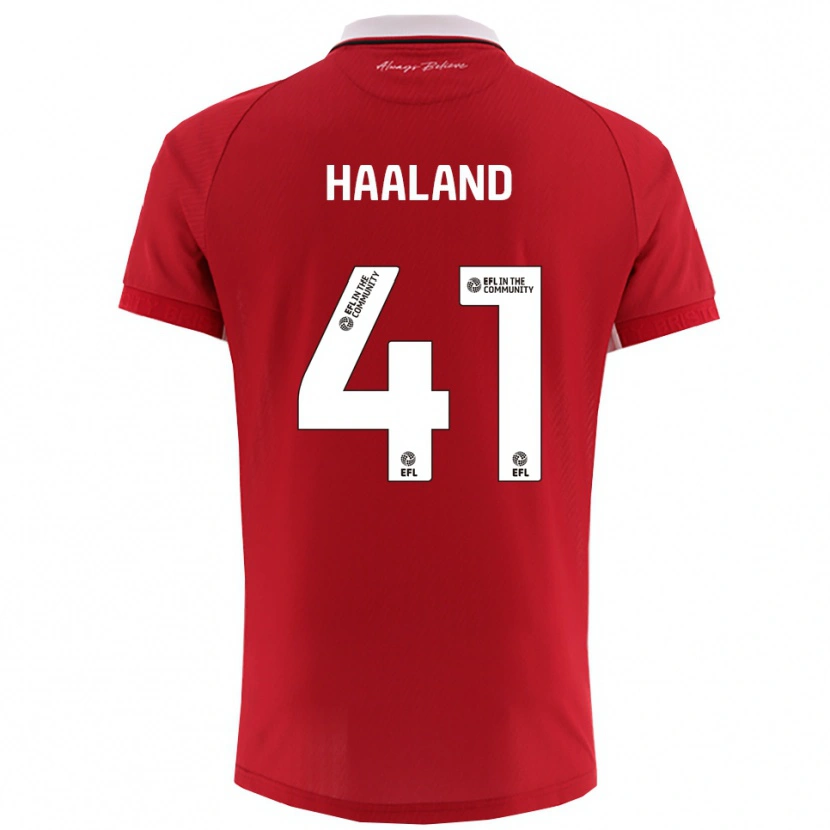 Danxen Men Benedicte Haaland #41 Red White Home Jersey 2025/26 T-Shirt