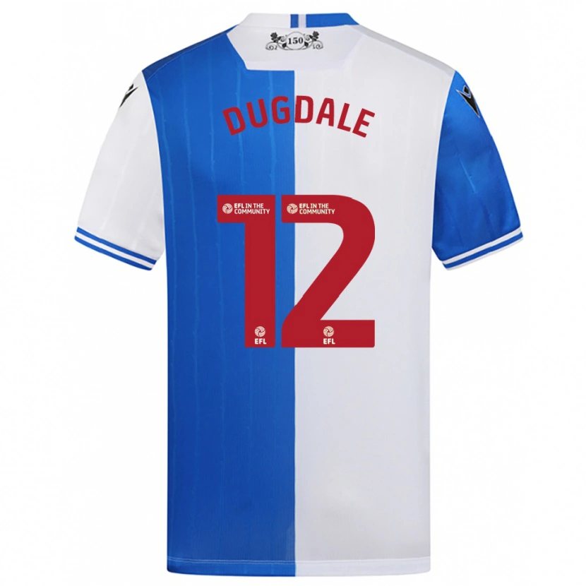 Danxen Men Rachel Dugdale #12 Blue White Home Jersey 2025/26 T-Shirt