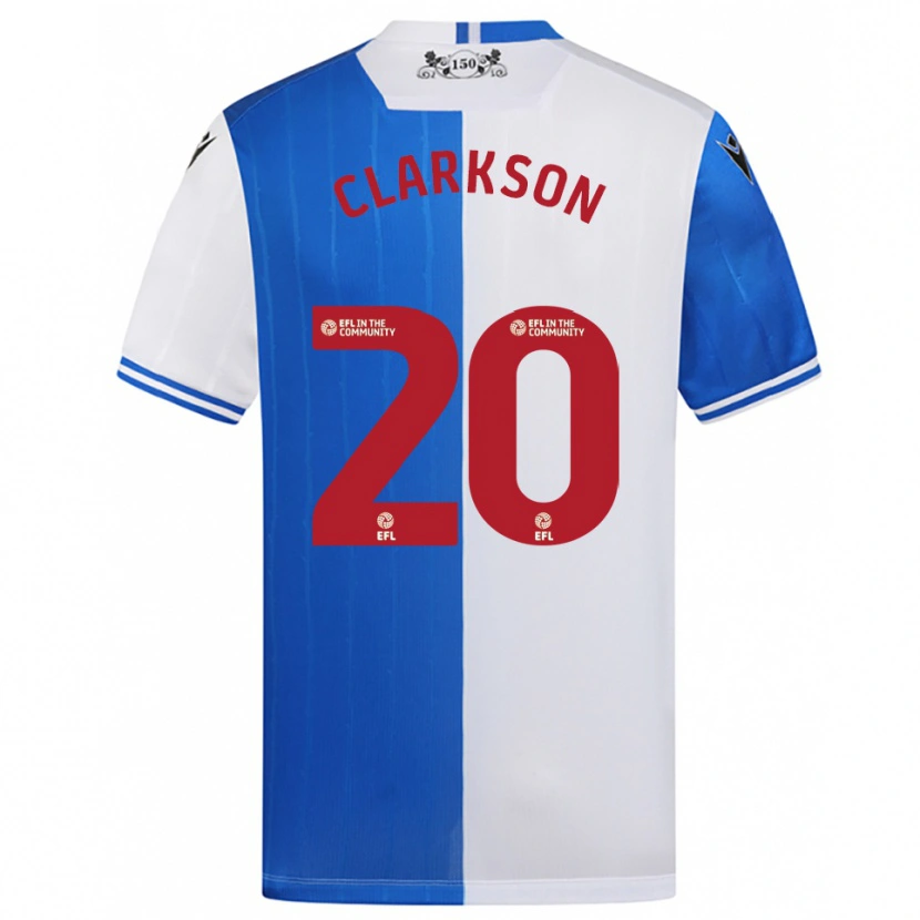Danxen Men Eve Clarkson #20 Blue White Home Jersey 2025/26 T-Shirt