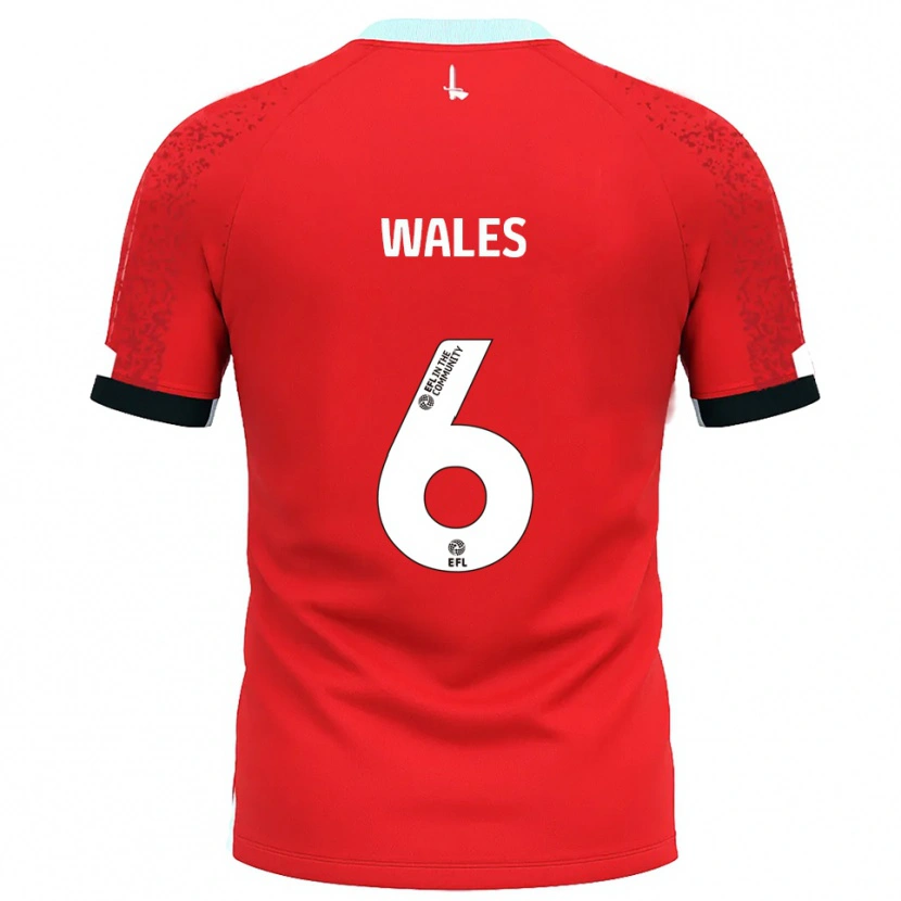 Danxen Men Manu Wales #6 Red White Home Jersey 2025/26 T-Shirt