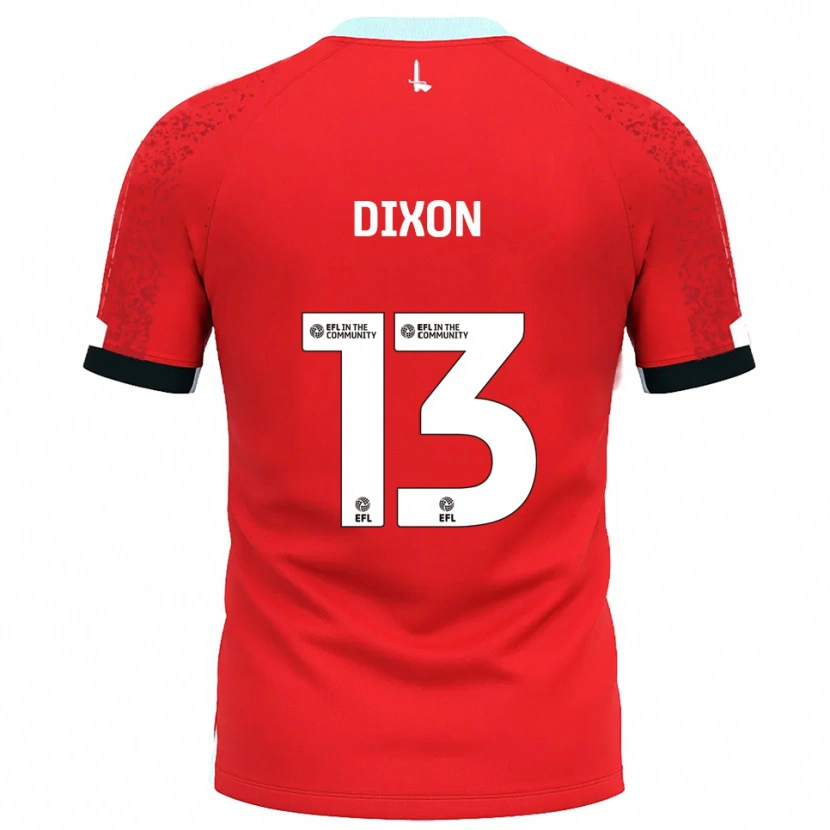 Danxen Men Kaheim Dixon #13 Red White Home Jersey 2025/26 T-Shirt