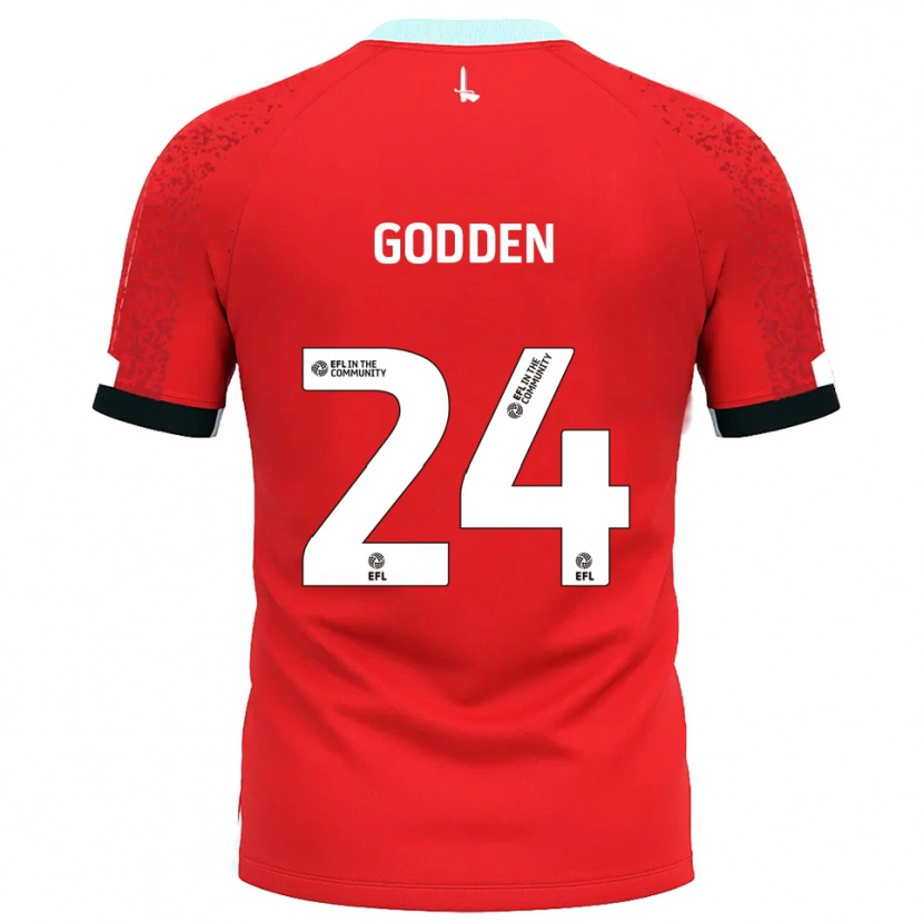 Danxen Men Matty Godden #24 Red White Home Jersey 2025/26 T-Shirt