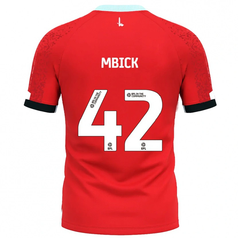 Danxen Men Micah Mbick #42 Red White Home Jersey 2025/26 T-Shirt
