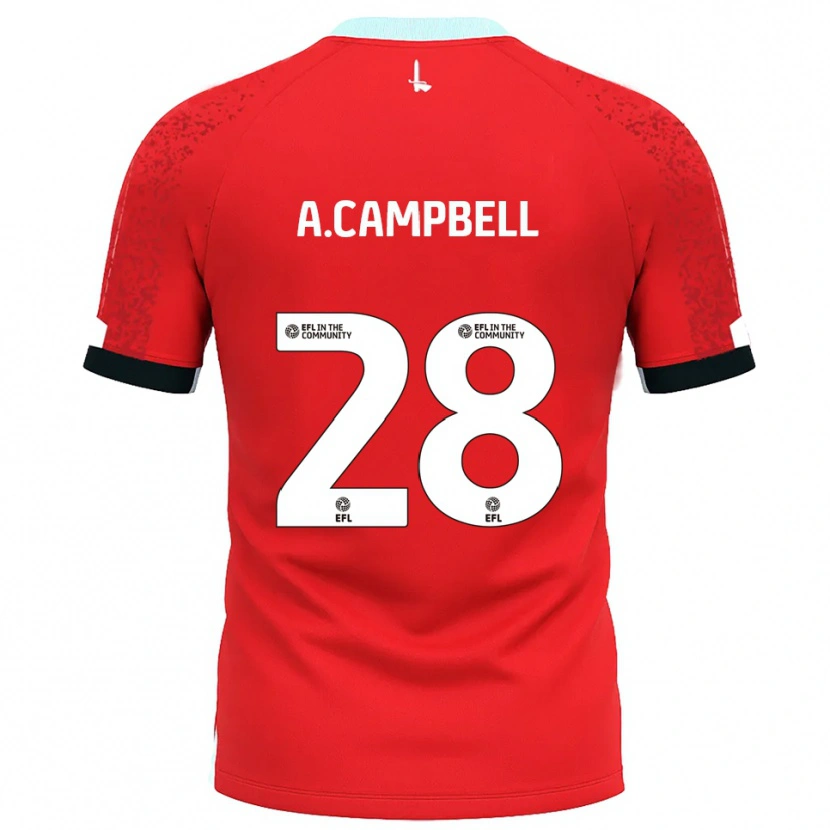 Danxen Men Allan Campbell #28 Red White Home Jersey 2025/26 T-Shirt