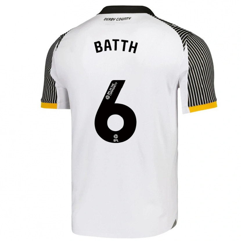 Danxen Men Danny Batth #6 White Black Home Jersey 2025/26 T-Shirt