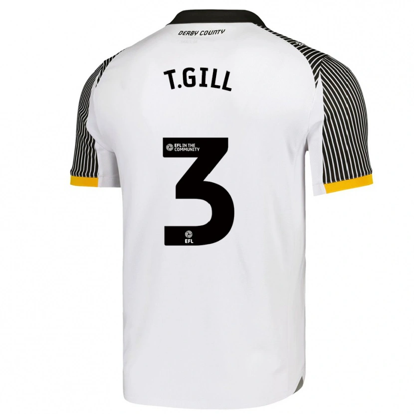 Danxen Men Tristan Gill #3 White Black Home Jersey 2025/26 T-Shirt