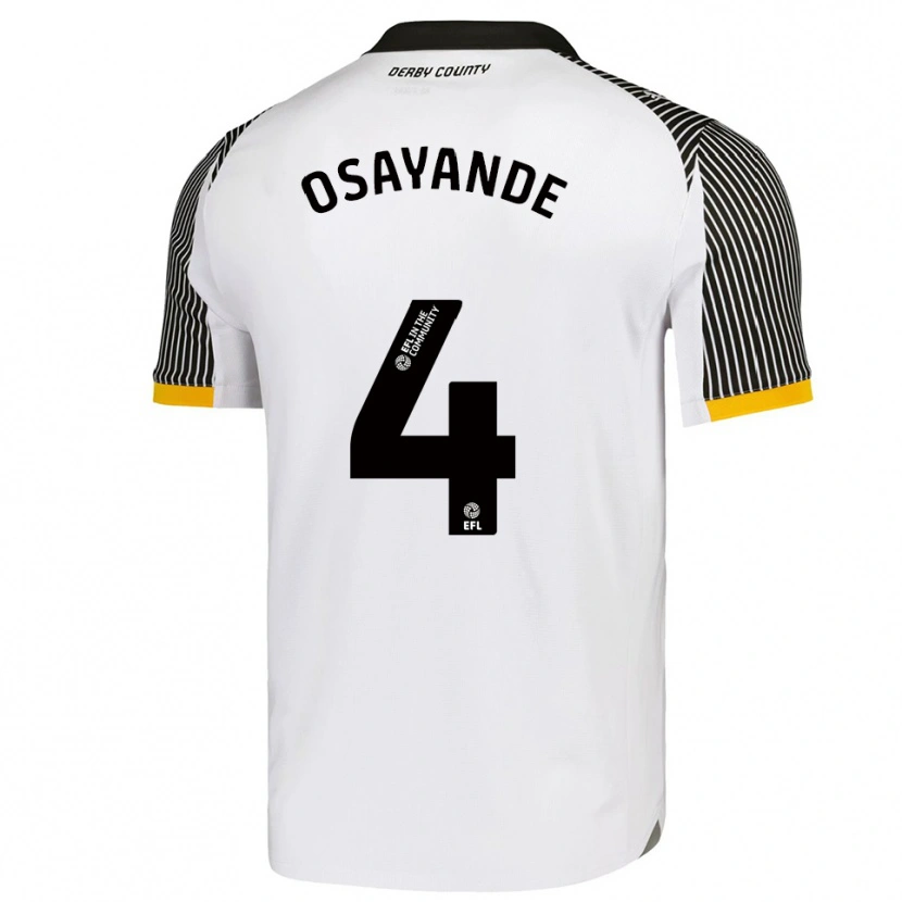 Danxen Men Adisa Osayande #4 White Black Home Jersey 2025/26 T-Shirt