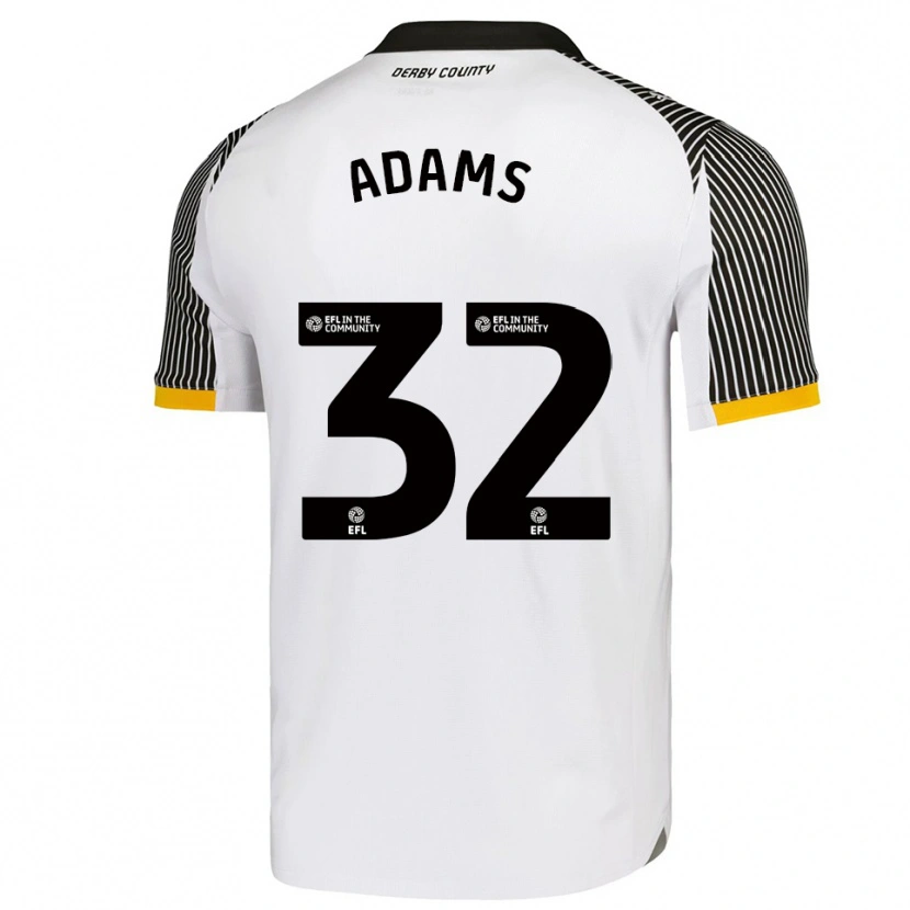Danxen Men Ebou Adams #32 White Black Home Jersey 2025/26 T-Shirt