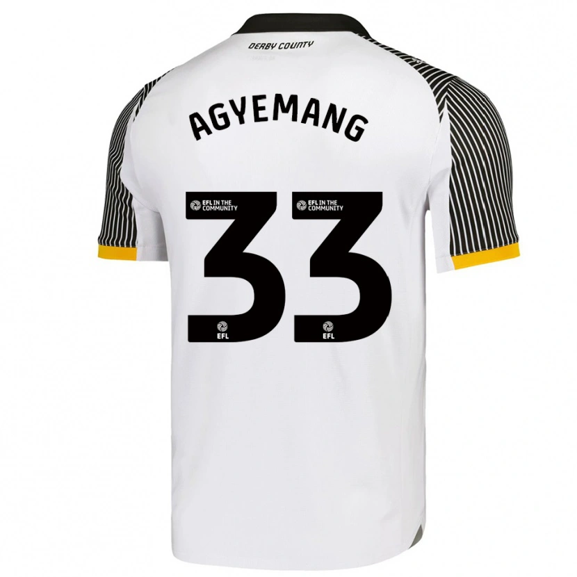 Danxen Men Patrick Agyemang #33 White Black Home Jersey 2025/26 T-Shirt