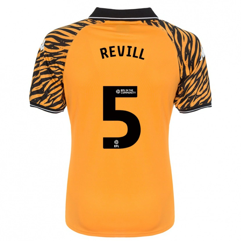 Danxen Men Harry Revill #5 Orange Black Home Jersey 2025/26 T-Shirt
