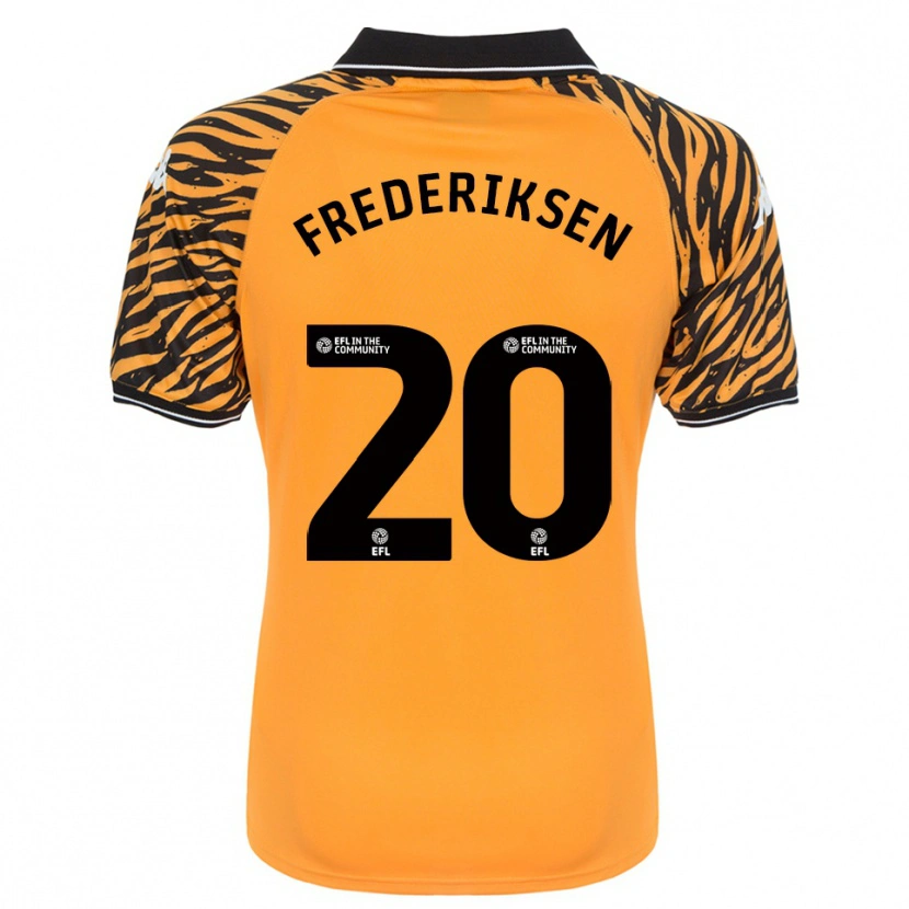 Danxen Men Abbey Frederiksen #20 Orange Black Home Jersey 2025/26 T-Shirt