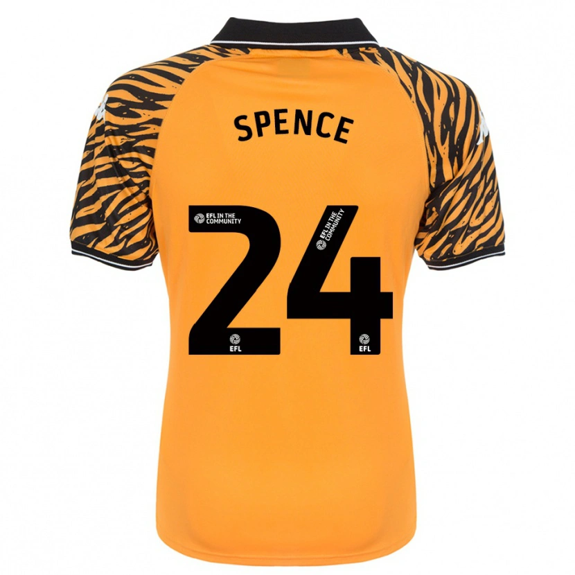 Danxen Men Emily Spence #24 Orange Black Home Jersey 2025/26 T-Shirt
