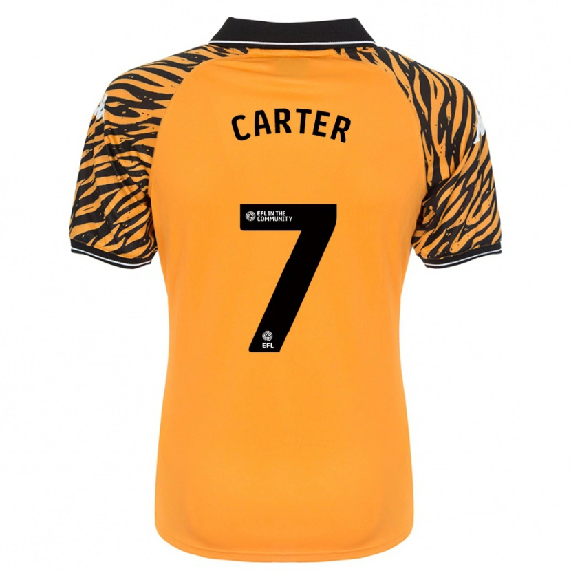 Danxen Men Ramell Carter #7 Orange Black Home Jersey 2025/26 T-Shirt