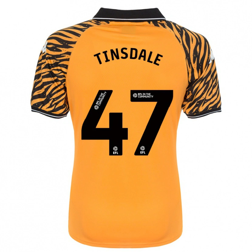 Danxen Men Nathan Tinsdale #47 Orange Black Home Jersey 2025/26 T-Shirt
