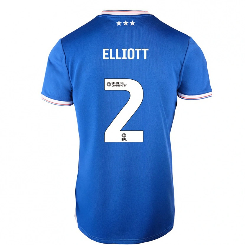 Danxen Men Leon Elliott #2 Blue White Home Jersey 2025/26 T-Shirt