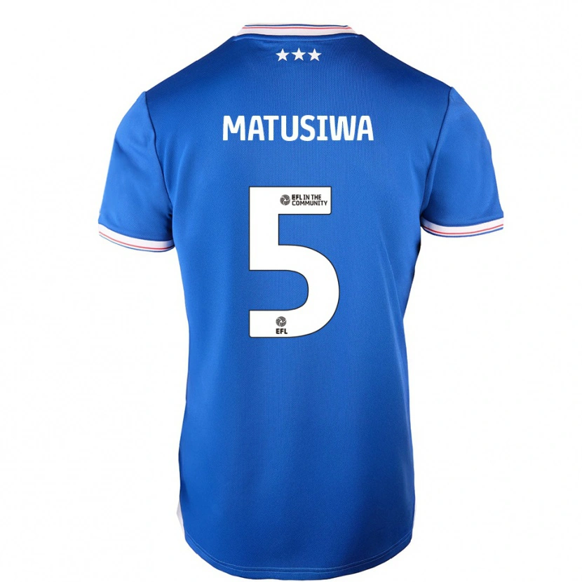 Danxen Men Azor Matusiwa #5 Blue White Home Jersey 2025/26 T-Shirt
