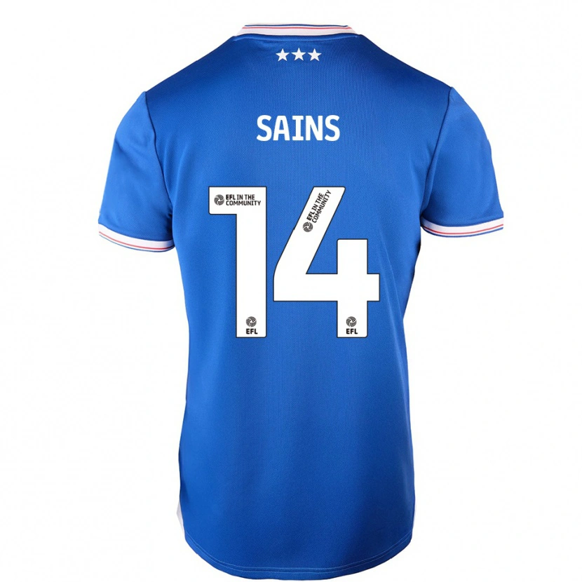 Danxen Men Bobby Sains #14 Blue White Home Jersey 2025/26 T-Shirt