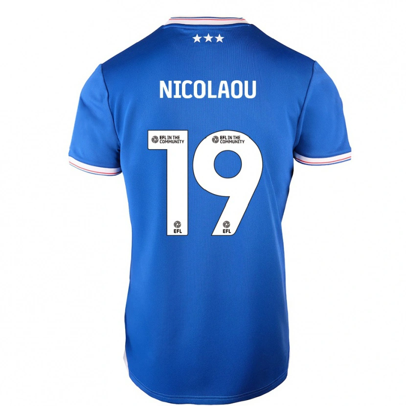 Danxen Men Shakil Nicolaou #19 Blue White Home Jersey 2025/26 T-Shirt
