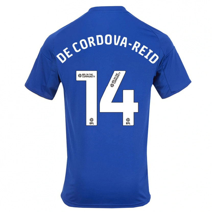 Danxen Men Bobby De Cordova-Reid #14 Blue Gold Home Jersey 2025/26 T-Shirt