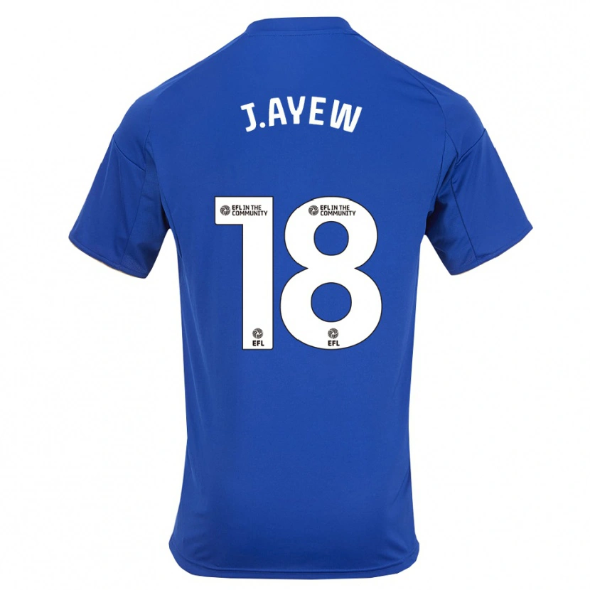Danxen Men Jordan Ayew #18 Blue Gold Home Jersey 2025/26 T-Shirt