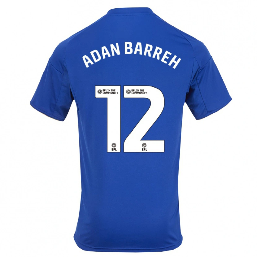 Danxen Men Hassan Adan Barreh #12 Blue Gold Home Jersey 2025/26 T-Shirt