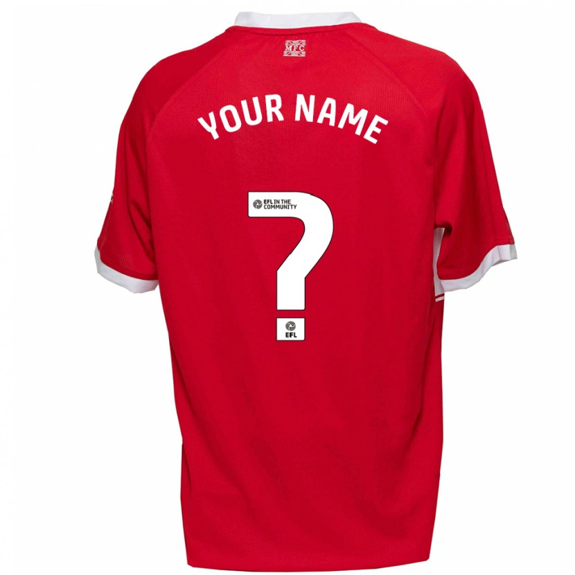 Danxen Men Your Name #0 Red White Home Jersey 2025/26 T-Shirt
