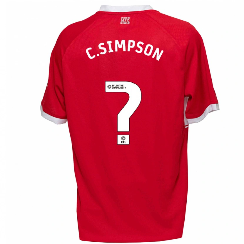 Danxen Men Cameron Simpson #0 Red White Home Jersey 2025/26 T-Shirt