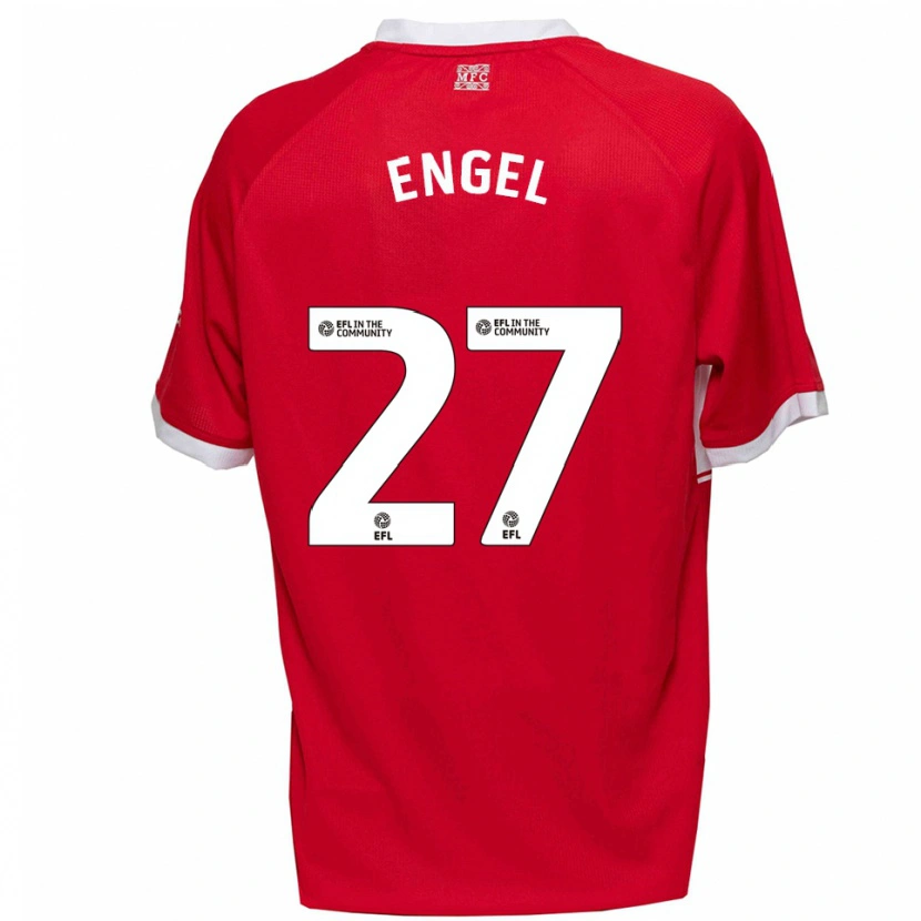 Danxen Men Lukas Engel #27 Red White Home Jersey 2025/26 T-Shirt