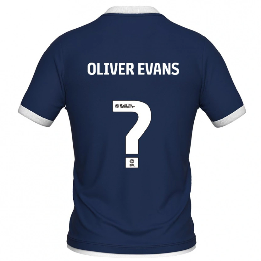 Danxen Men Oliver Evans #0 Navy White Home Jersey 2025/26 T-Shirt