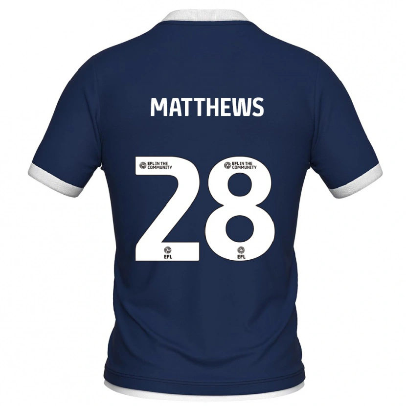 Danxen Men Ajay Matthews #28 Navy White Home Jersey 2025/26 T-Shirt