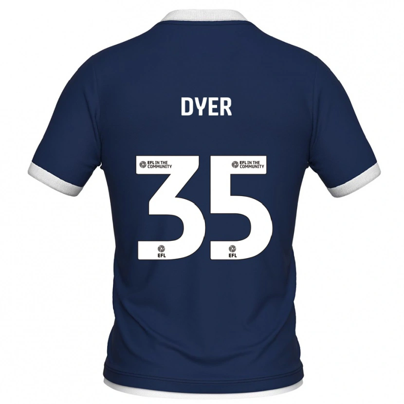 Danxen Men Jet Dyer #35 Navy White Home Jersey 2025/26 T-Shirt