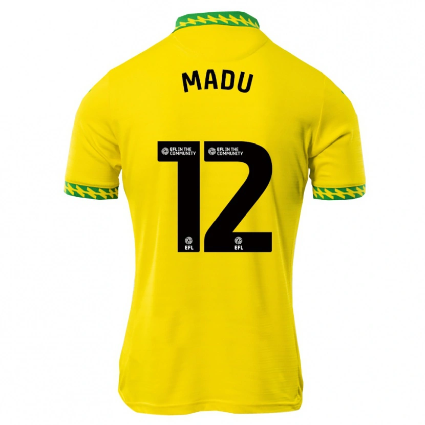Danxen Men Victor Madu #12 White Green Home Jersey 2025/26 T-Shirt