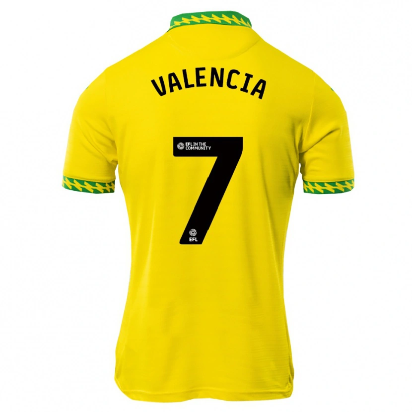 Danxen Men Hugo Valencia #7 White Green Home Jersey 2025/26 T-Shirt