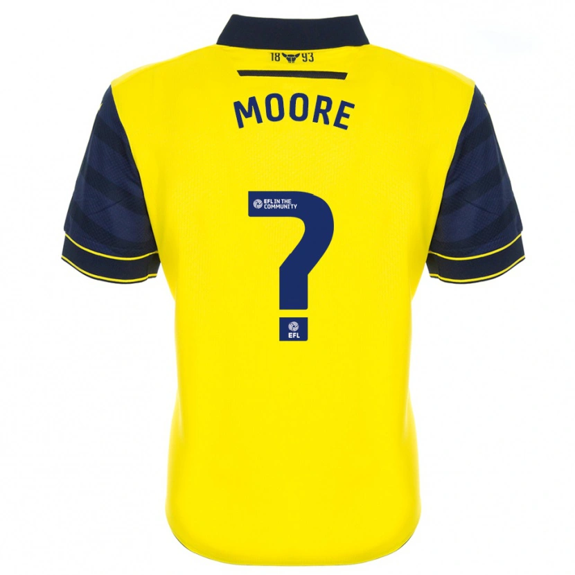 Danxen Men Brogan Moore #0 Yellow Navy Home Jersey 2025/26 T-Shirt