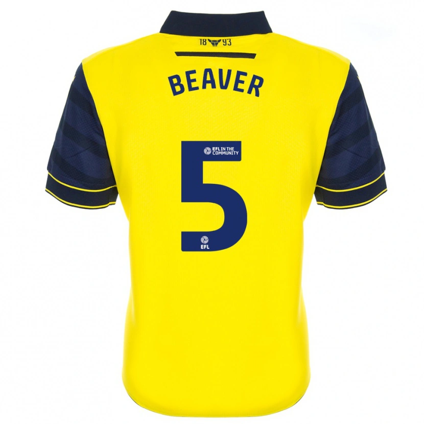 Danxen Men Catherine Beaver #5 Yellow Navy Home Jersey 2025/26 T-Shirt