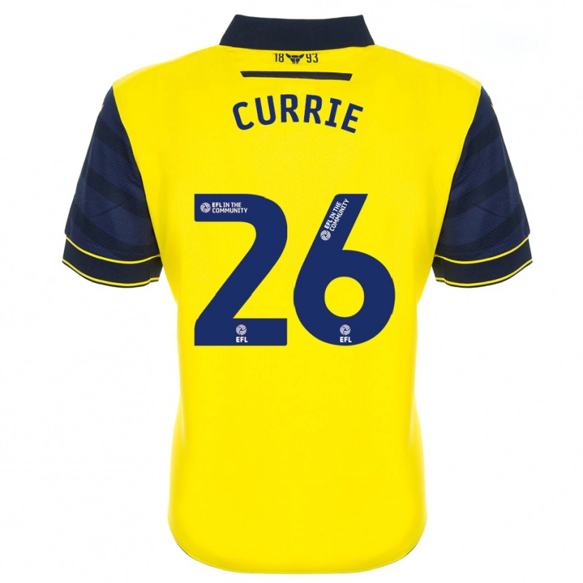 Danxen Men Jack Currie #26 Yellow Navy Home Jersey 2025/26 T-Shirt