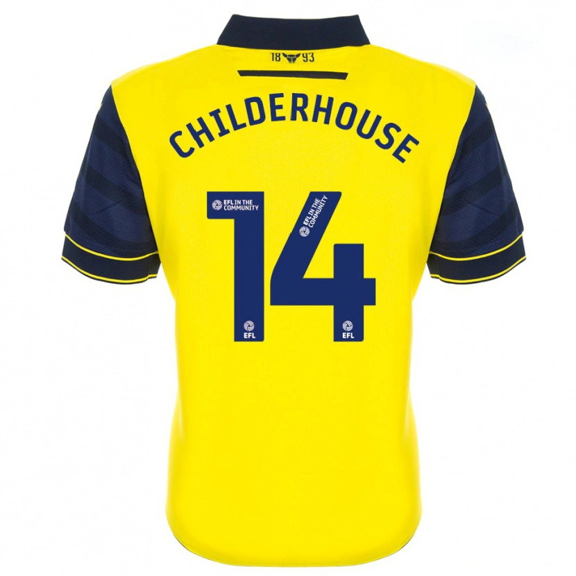 Danxen Men Molly Childerhouse #14 Yellow Navy Home Jersey 2025/26 T-Shirt