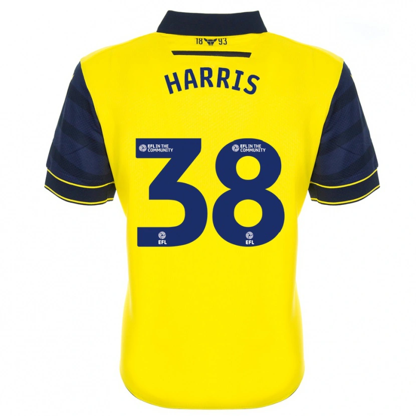 Danxen Men Luke Harris #38 Yellow Navy Home Jersey 2025/26 T-Shirt