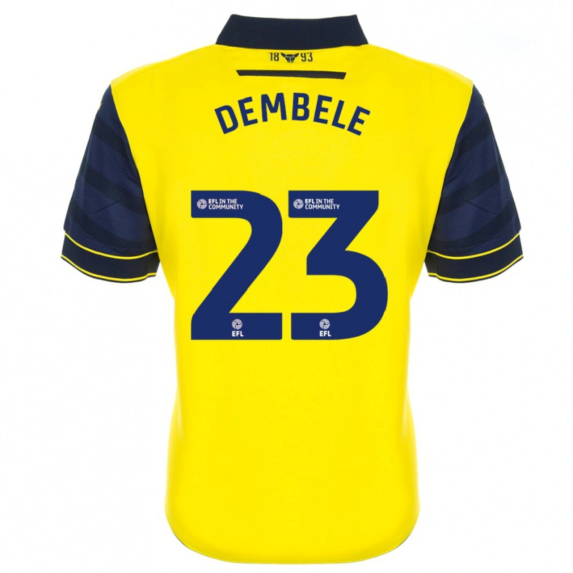 Danxen Men Siriki Dembélé #23 Yellow Navy Home Jersey 2025/26 T-Shirt