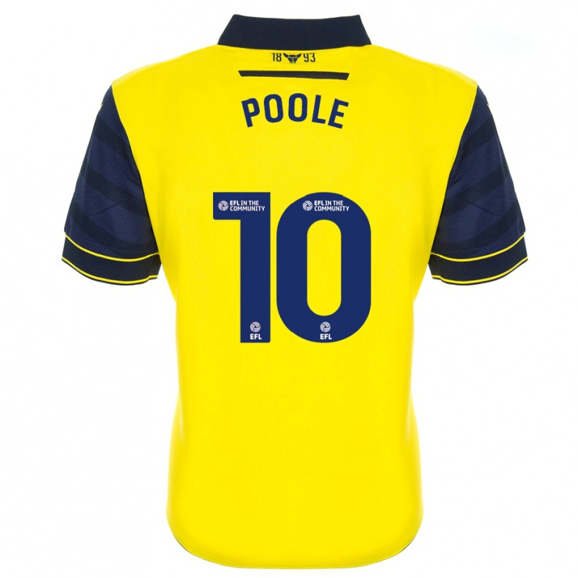 Danxen Men Pheobie Poole #10 Yellow Navy Home Jersey 2025/26 T-Shirt