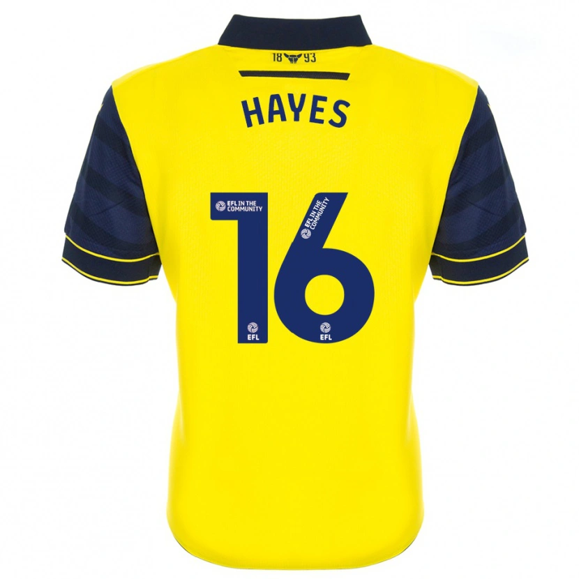 Danxen Men Georgia Hayes #16 Yellow Navy Home Jersey 2025/26 T-Shirt