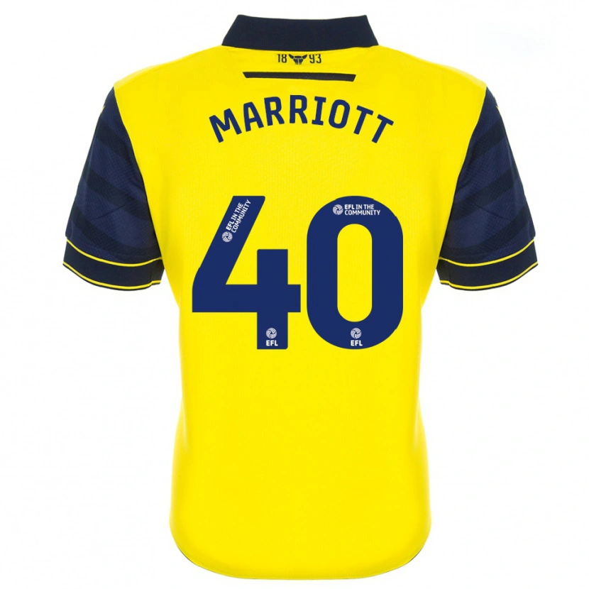 Danxen Men Monty Marriott #40 Yellow Navy Home Jersey 2025/26 T-Shirt