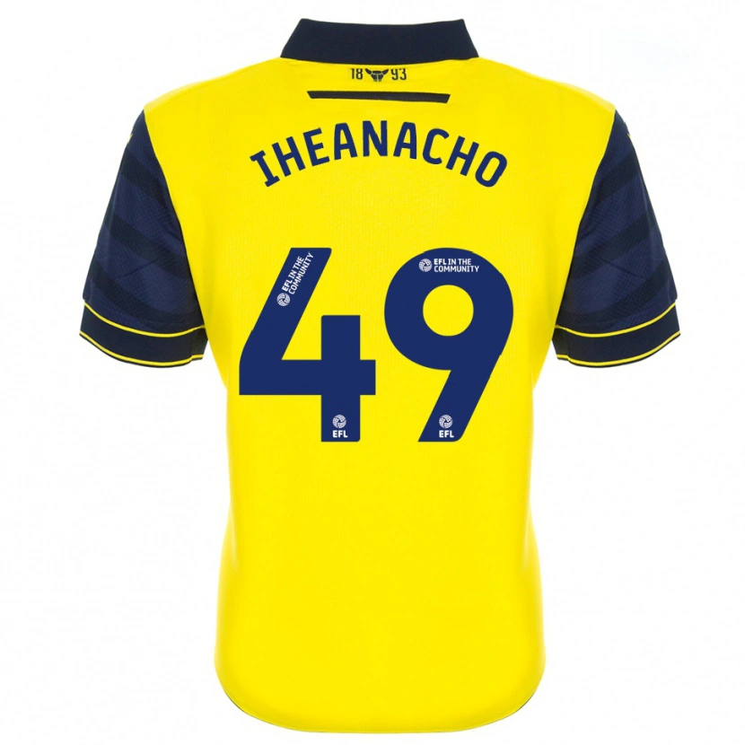 Danxen Men Josh Iheanacho #49 Yellow Navy Home Jersey 2025/26 T-Shirt