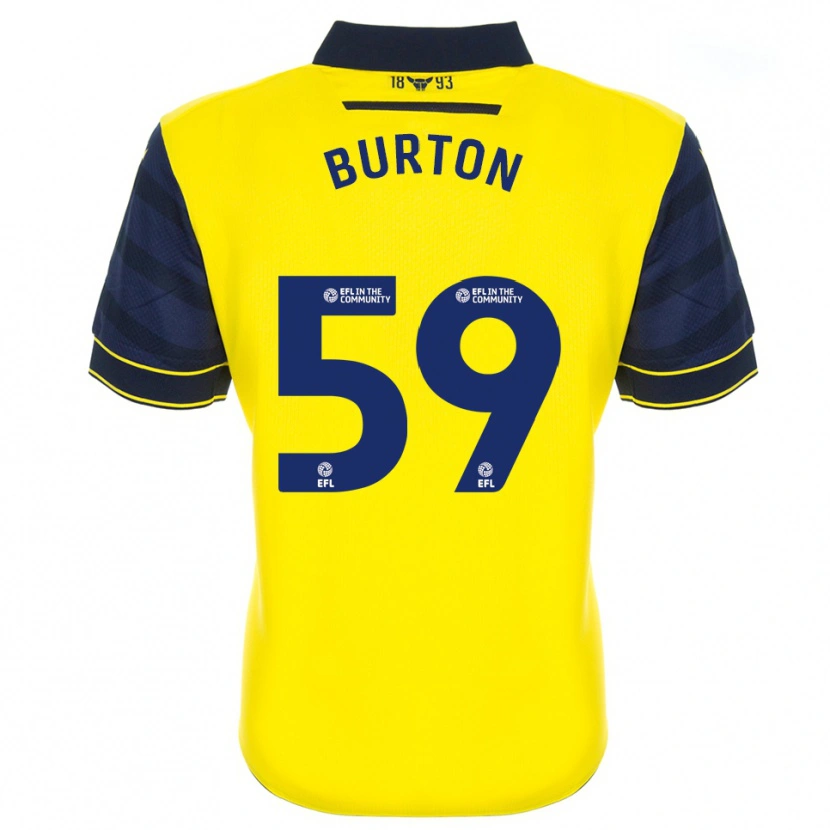 Danxen Men Kasway Burton #59 Yellow Navy Home Jersey 2025/26 T-Shirt