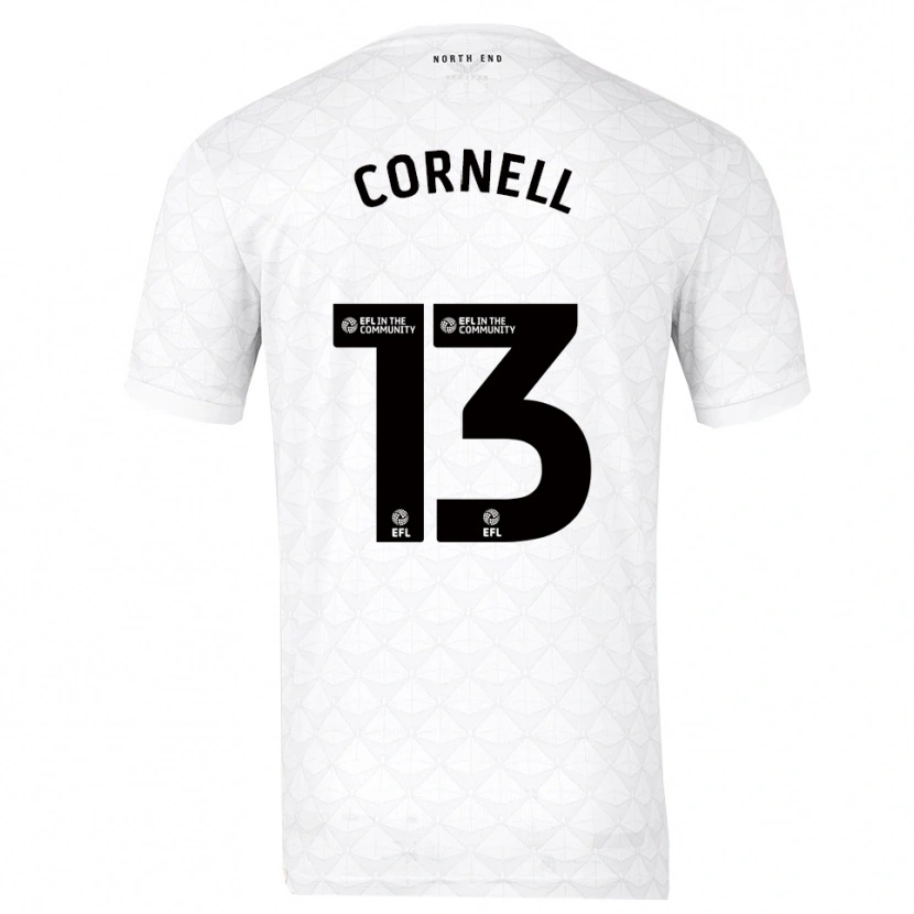 Danxen Men David Cornell #13 White Red Home Jersey 2025/26 T-Shirt