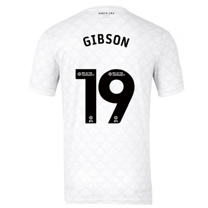 Danxen Men Lewis Gibson #19 White Red Home Jersey 2025/26 T-Shirt