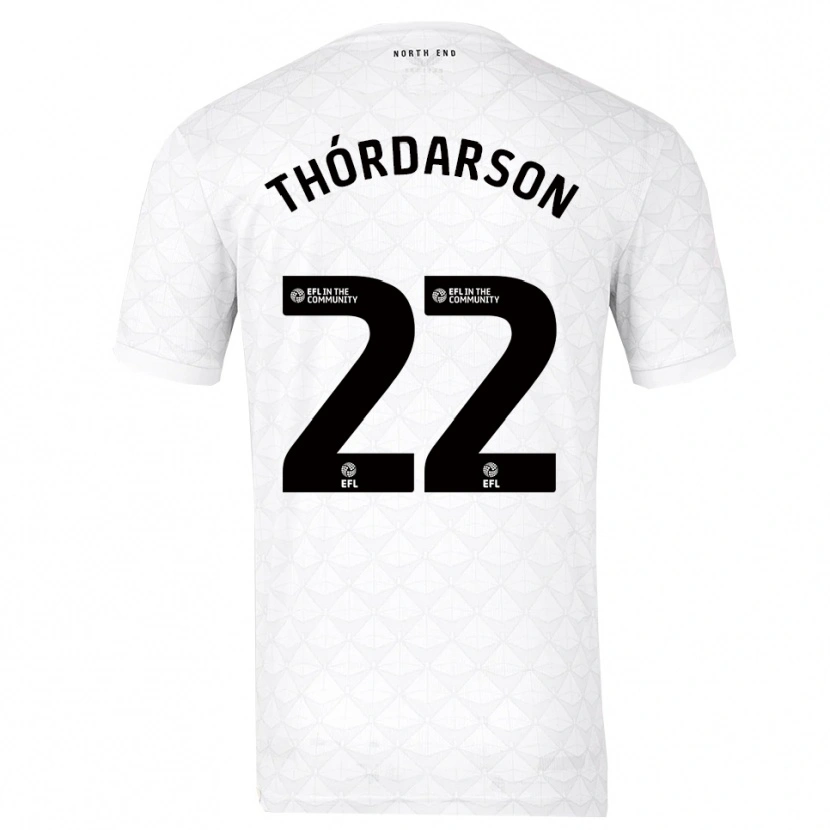 Danxen Men Stefán Teitur Thórdarson #22 White Red Home Jersey 2025/26 T-Shirt