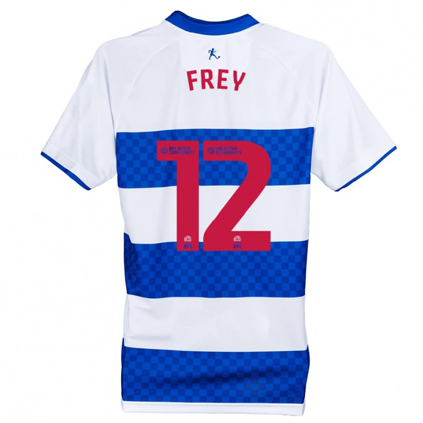 Danxen Men Michael Frey #12 Blue White Home Jersey 2025/26 T-Shirt