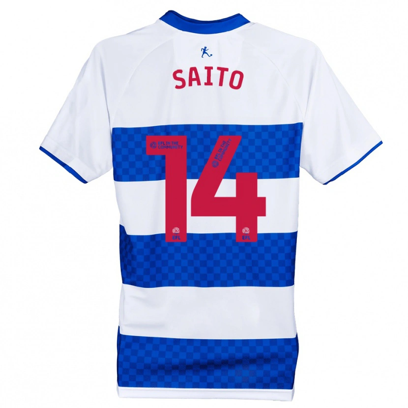 Danxen Men Koki Saito #14 Blue White Home Jersey 2025/26 T-Shirt