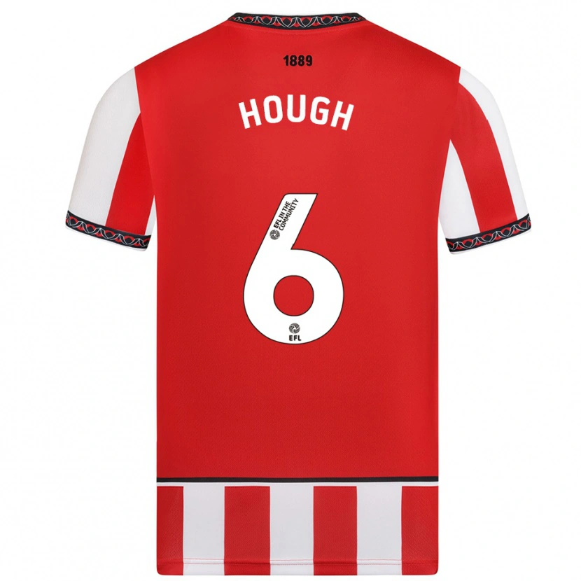 Danxen Men Alfie Hough #6 Red White Home Jersey 2025/26 T-Shirt